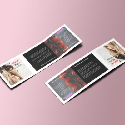 Wide A4 leaflet printing 420 x 148.5 mm – full colour